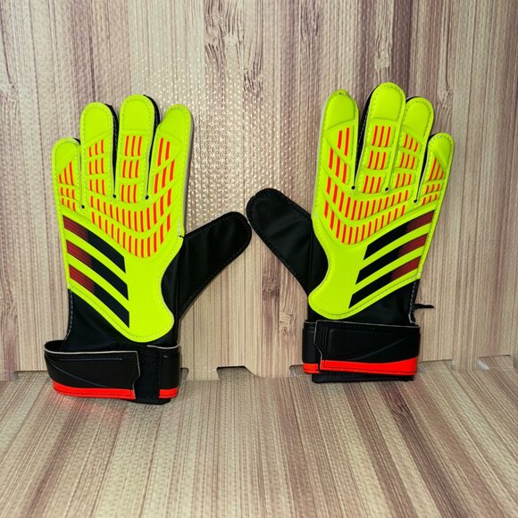 Adidas Predator GL Training Soccer Goalkeeper Gloves Size 7 Neon Yellow IQ4026 - Picture 1 of 6